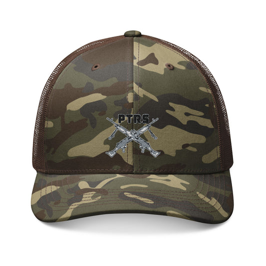 PTRS Camouflage Trucker Hat — Tactical Embroidered Cap for Operators
