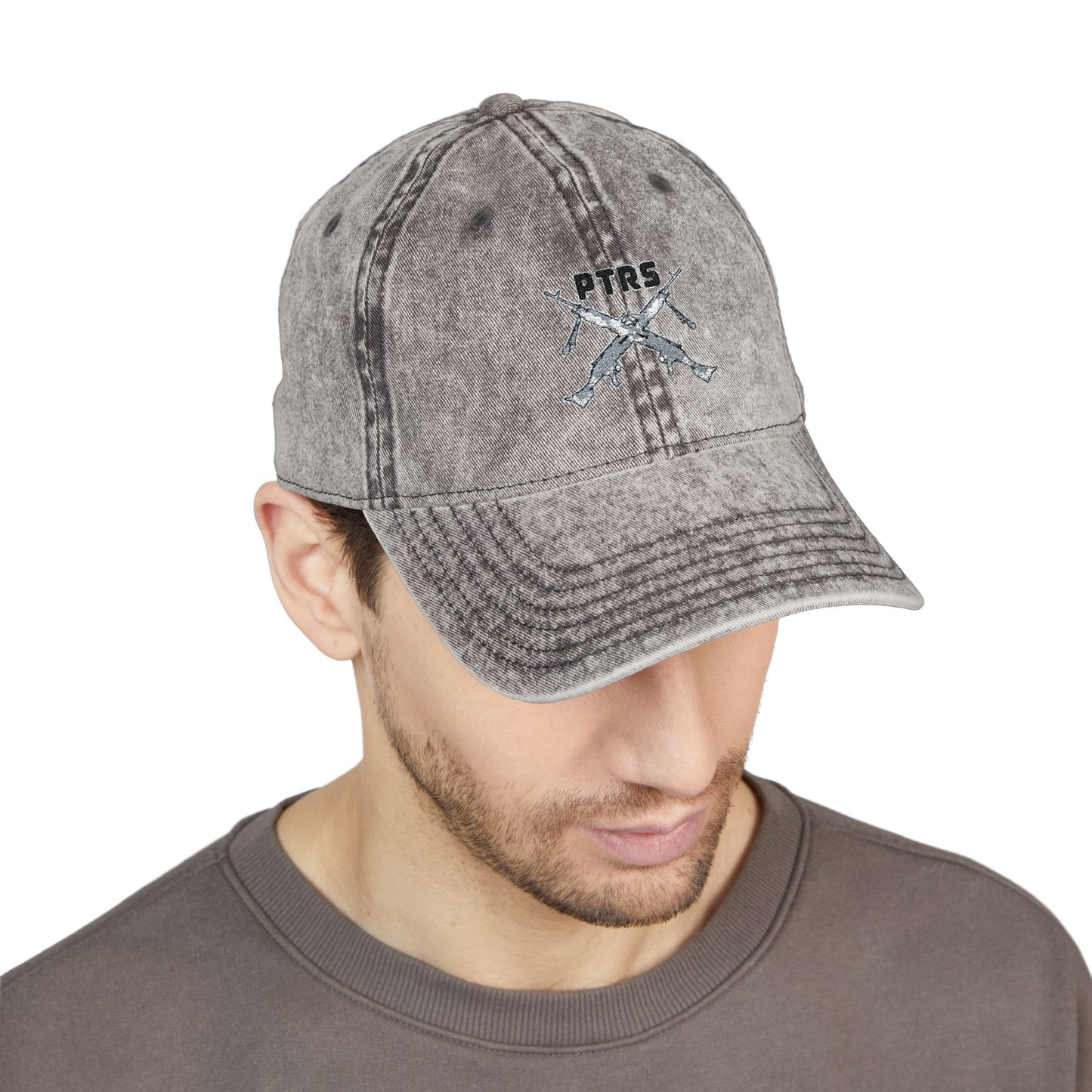 PTRS Peganus Tactical Research Solutions Vintage Cap — Embroidered Dad Hat