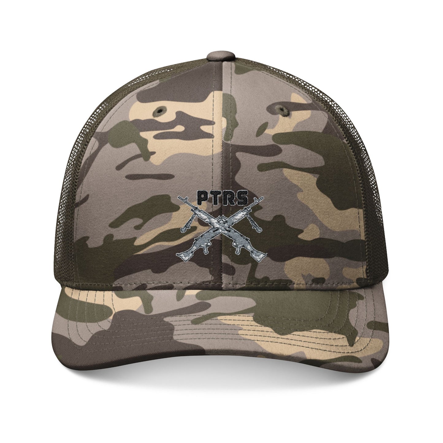 PTRS Camouflage Trucker Hat — Tactical Embroidered Cap for Operators