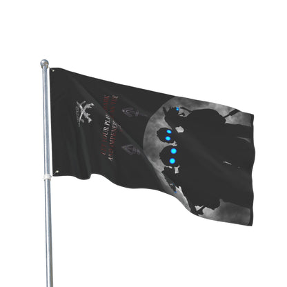 Tactical Night Ops Flag — Machine Gun Squad with Sun Tzu Quote