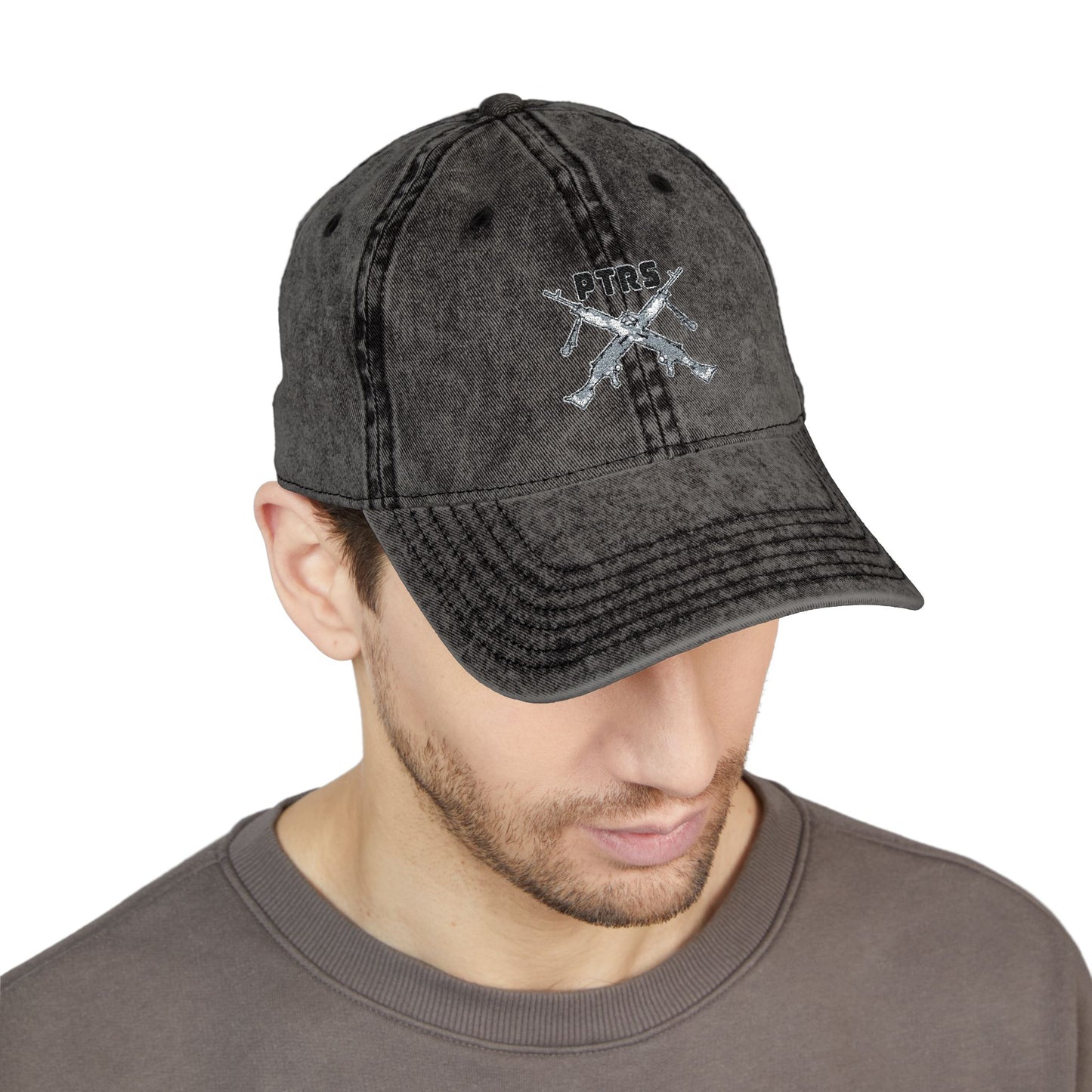 PTRS Peganus Tactical Research Solutions Vintage Cap — Embroidered Dad Hat